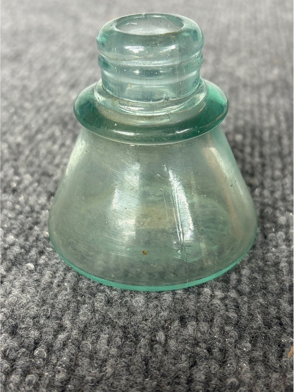 Antique Carters Ink Bottle Ice Blue Aqua